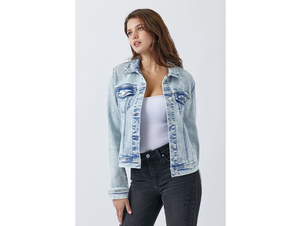 Risen Vintage Washed Denim Jacket- RDJ1110- Acid Wash