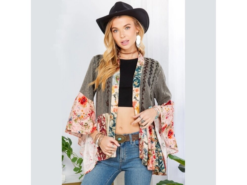Young Threads Western Vibes- Kimono Shrug