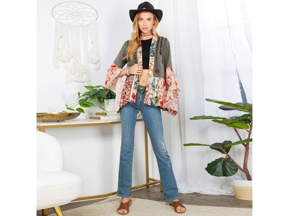 Young Threads Western Vibes- Kimono Shrug