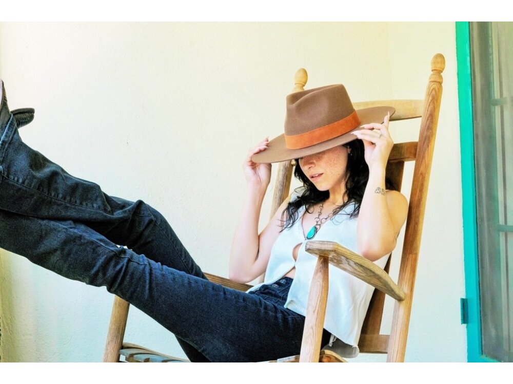 wild as heck The Miller - Handpainted Austrailian Wool Fedora