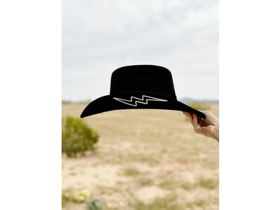 wild as heck The Priscilla - Austrailian Wool Western Hat- Black