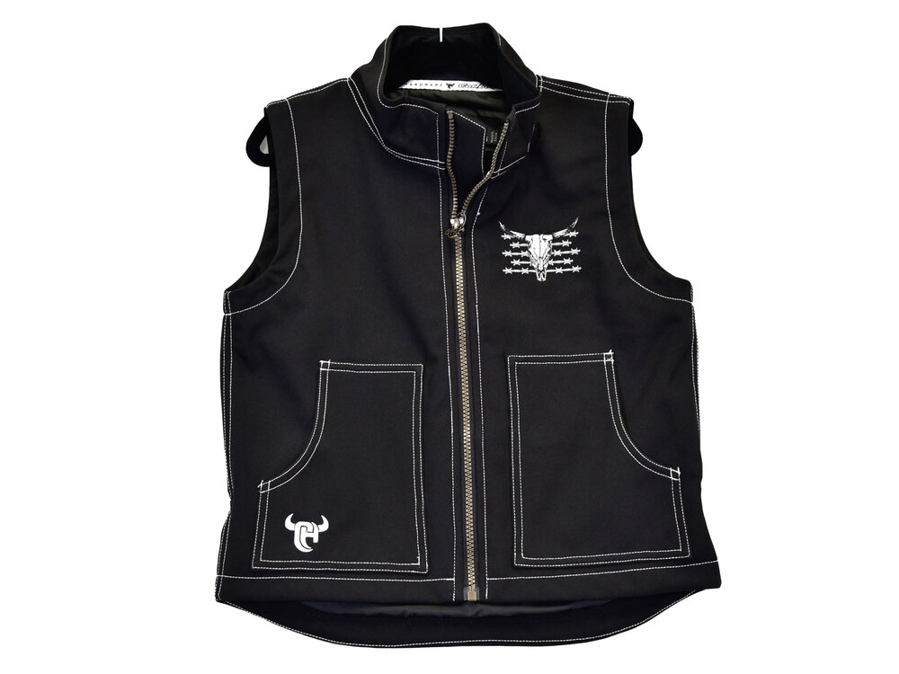 Cowboy Hardware Infant/Toddler- Live Free Woodsman Tech Vest- Black