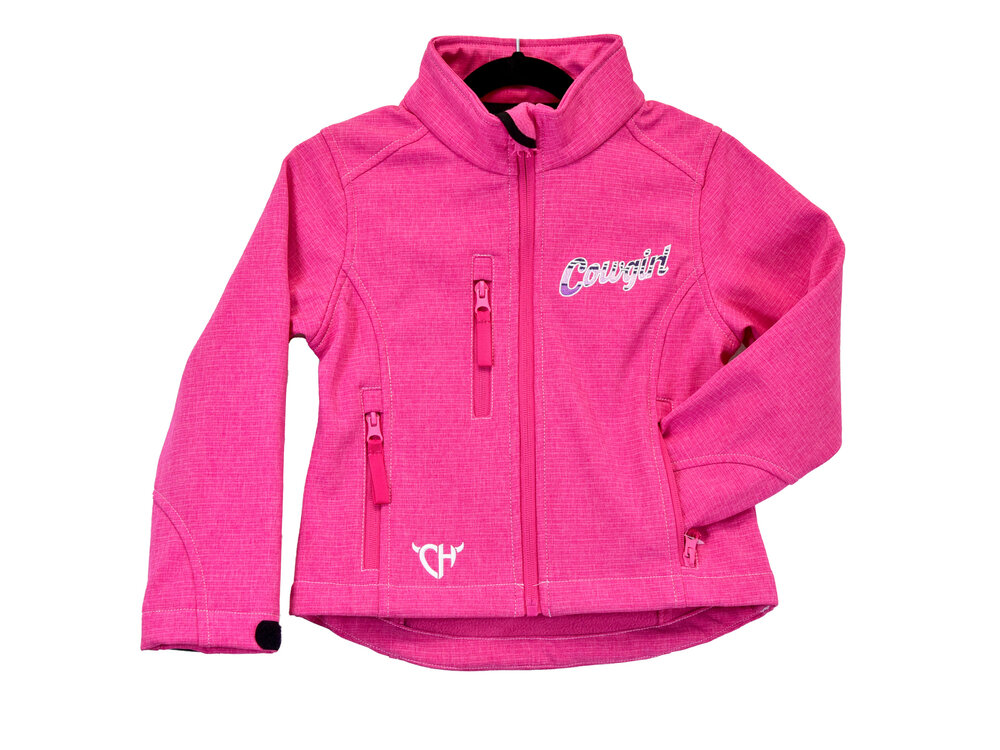 Cowboy Hardware Youth- Cowgirl Poly Shell Jacket- Pink
