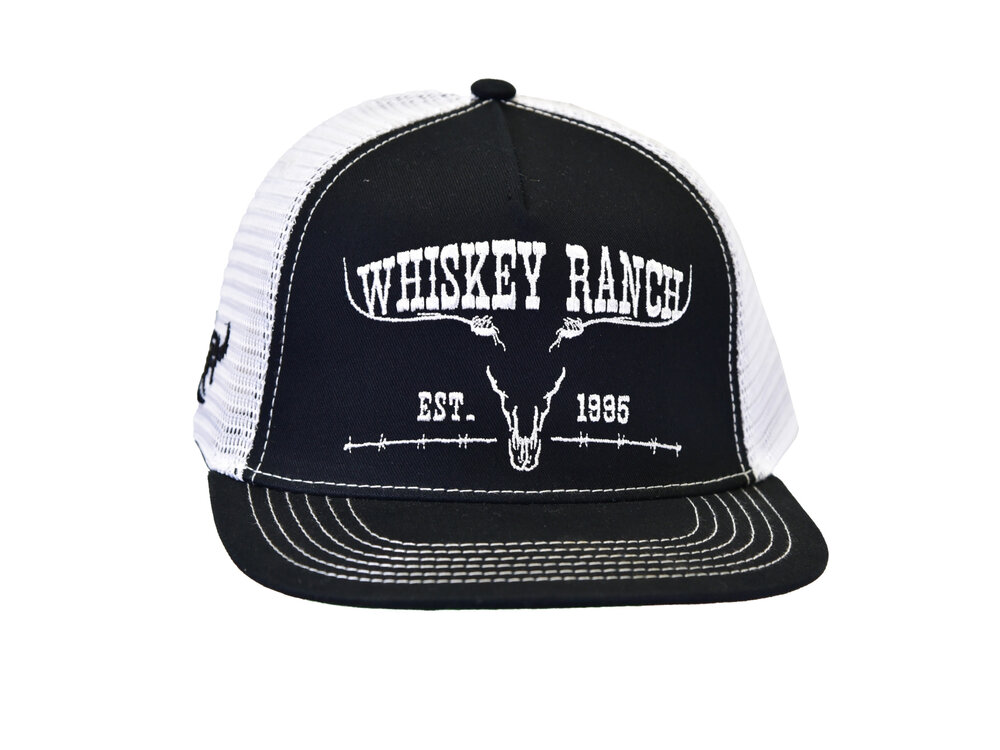 Cowboy Hardware Whiskey Ranch Mesh Hat- Black