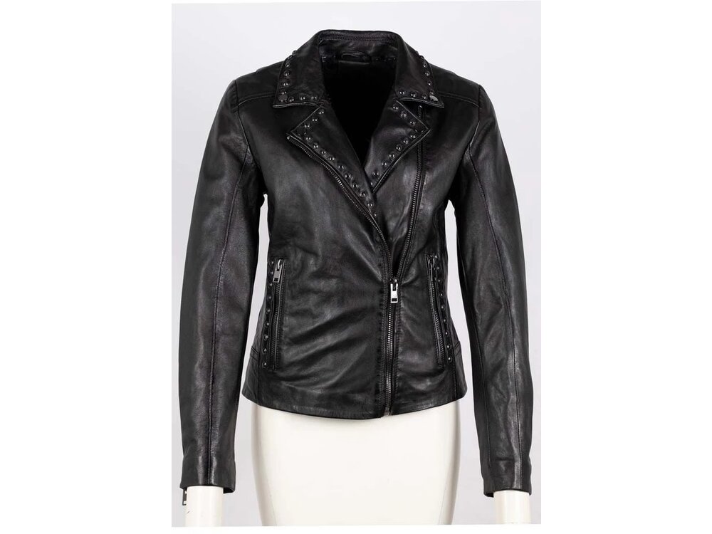 Mauritius Benja Leather Jacket- Regular Fit- Black