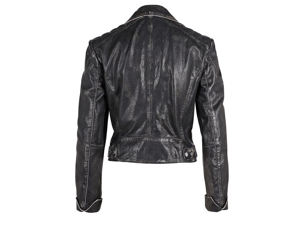 Mauritius Reanon Leather Jacket- Vintage Black-