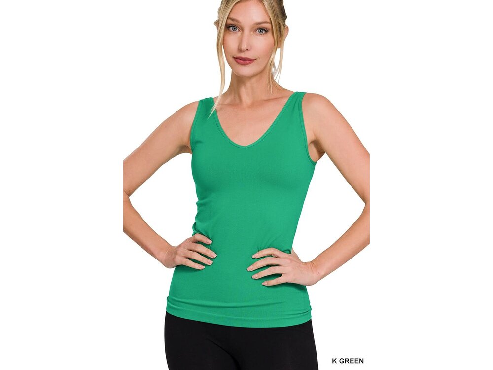 2-Way Seamless Tank Top- Kelly Green