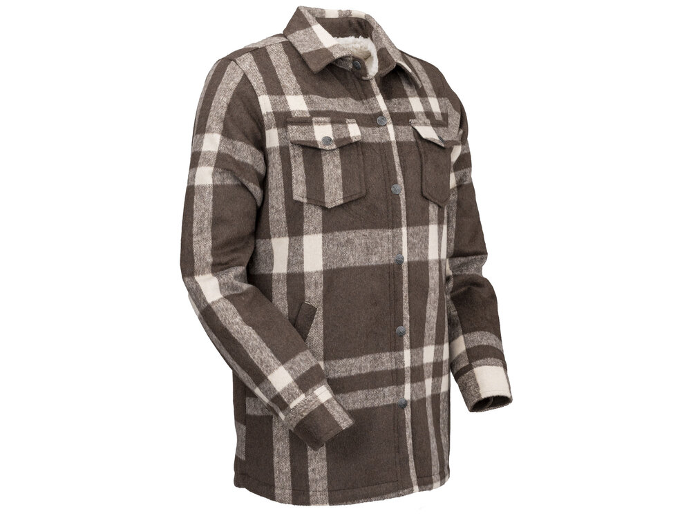 Outback Trading C'Anne Flannel Shacket - Brown