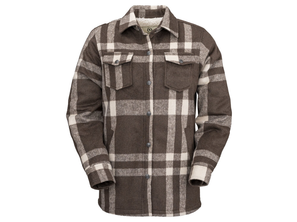 Outback Trading C'Anne Flannel Shacket - Brown