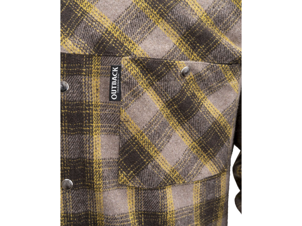 Outback Trading Greyson Flannel Shirt- Brown