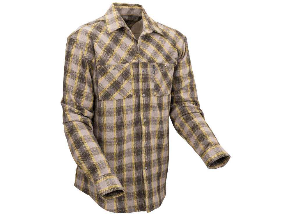 Outback Trading Greyson Flannel Shirt- Brown