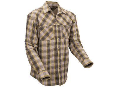 Outback Trading Greyson Flannel Shirt- Brown