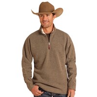 Quarter Zip with Berber- Natural- DM91C04083