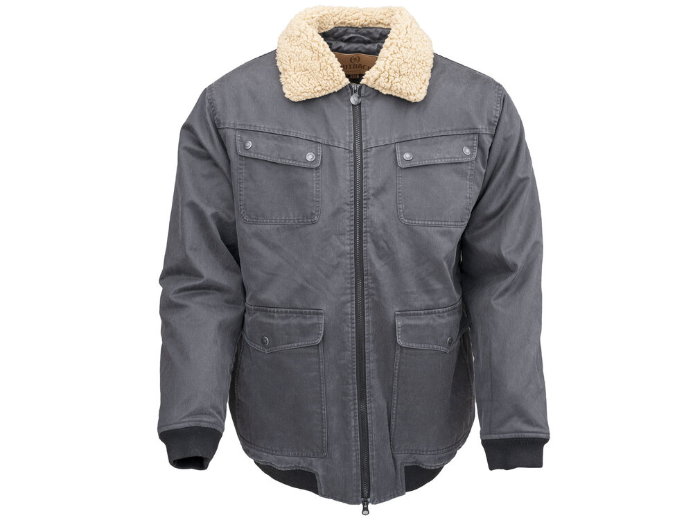 Outback Trading Ezra Aviator Jacket- Iron- 29872-