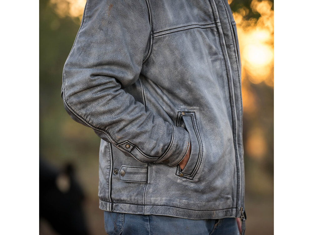 STS Ranchwear Rifleman Leather Jacket- Stonewash- STS5485