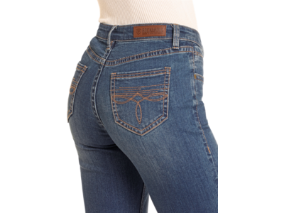 Rock and Roll Denim Boot Stitch Pocket - Midrise Trouser- BW5MD04782