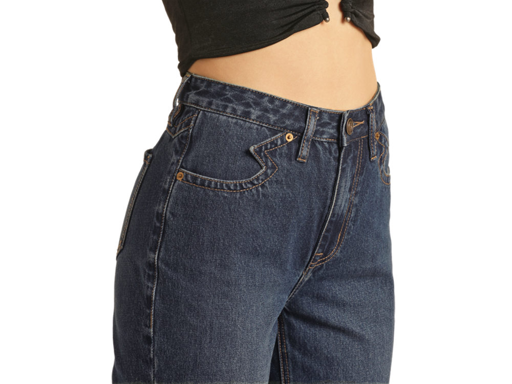 Rock and Roll Denim Yoke Detail - HighRise Flare- BW6HD02995-