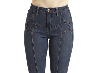 Rock and Roll Denim Front Star- High Rise Flare- BW6HD04026-