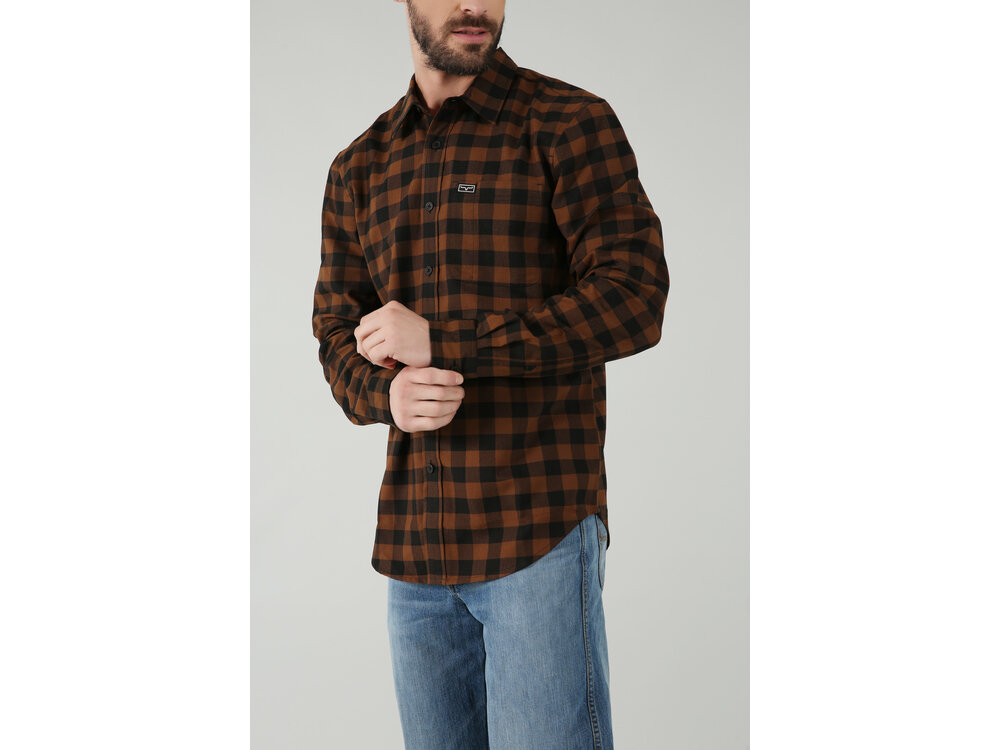 Kimes Ranch Garrison - Flannel - Brown-