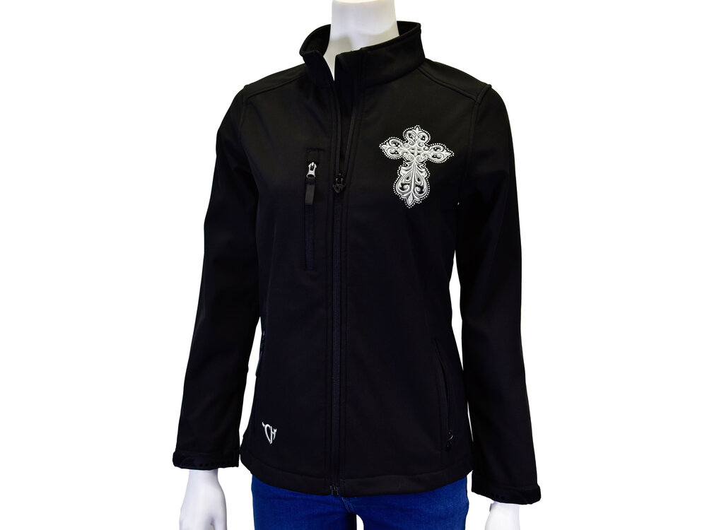 Cowgirl Hardware Steel Cross Tech Jacket- Black