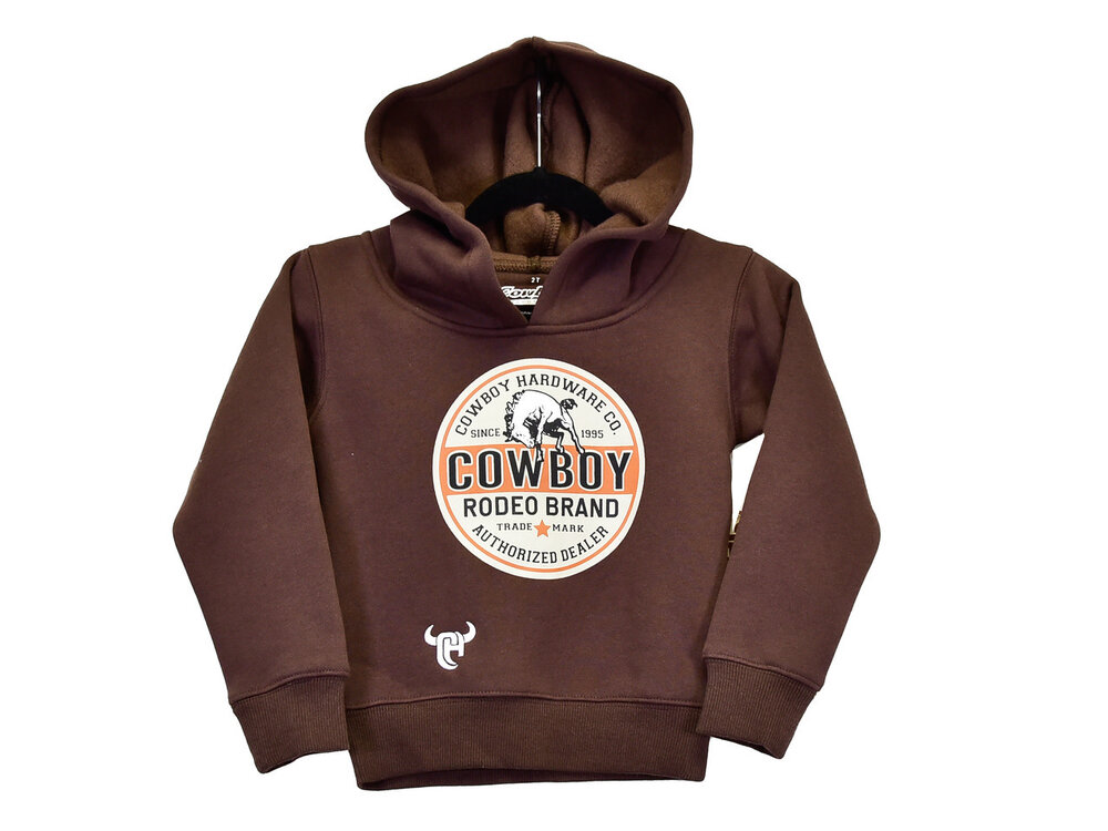 Cowboy Hardware Youth- Cowboy Hardware Hoodie- Dark Chocolate