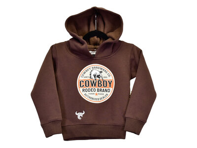 Cowboy Hardware Youth- Cowboy Hardware Hoodie- Dark Chocolate