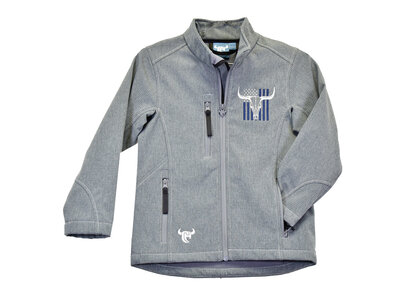 Cowboy Hardware Youth- Skull Flag Tech Jacket- Grey