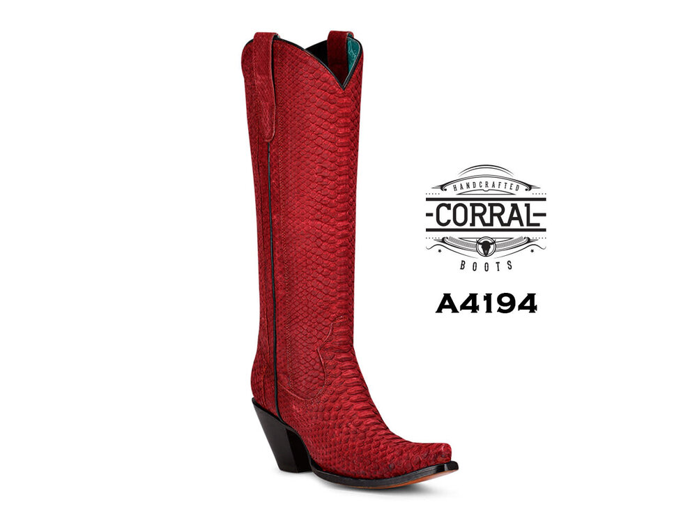 Corral A4194- Red Python Tall