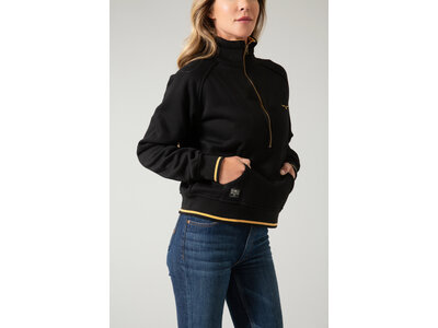 Kimes Ranch Malta Quarter Zip- Black-
