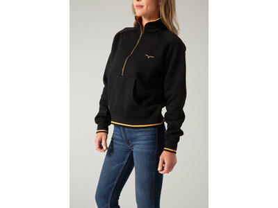 Kimes Ranch Malta Quarter Zip- Black-