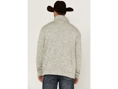 Cowboy Hardware Quarter Zip Skull Fleece- Oatmeal- 173232-