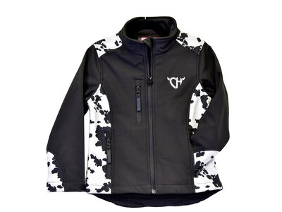Cowgirl Hardware Youth- Cowprint Softshell- Black- 492293-010 -