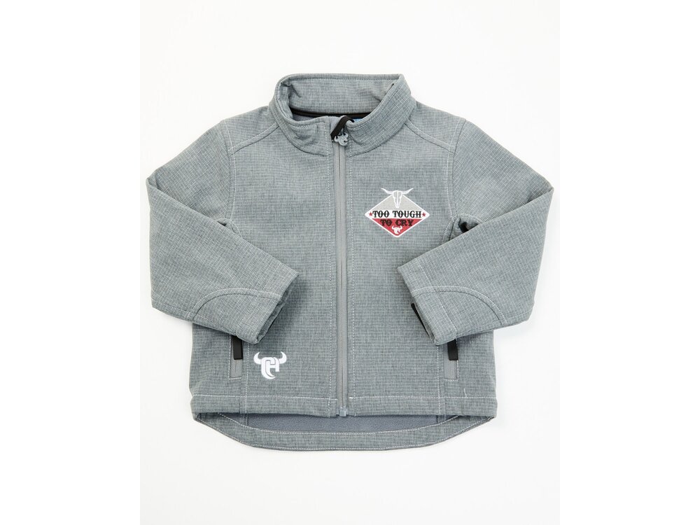 Cowboy Hardware Infant/Toddler- Too Tough to Cry Softshell Jacket- Grey-