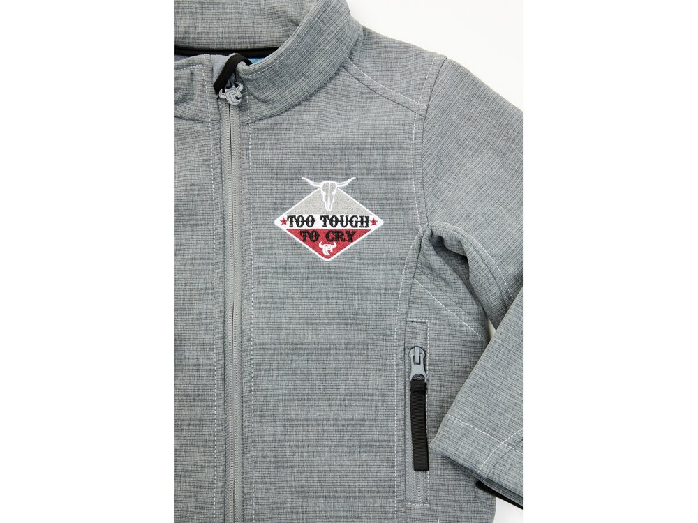 Cowboy Hardware Infant/Toddler- Too Tough to Cry Softshell Jacket- Grey-