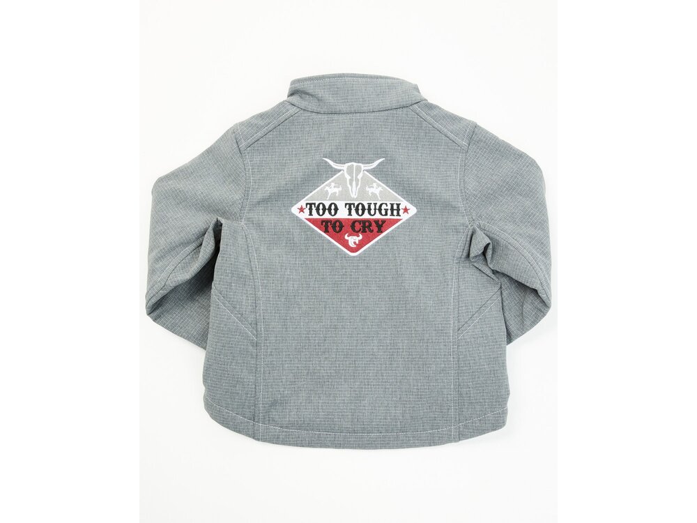 Cowboy Hardware Infant/Toddler- Too Tough to Cry Softshell Jacket- Grey-