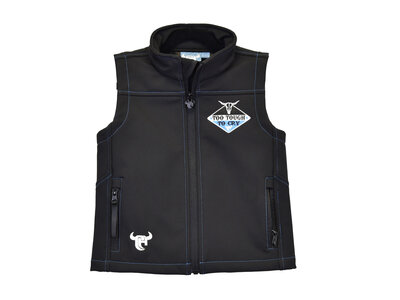 Cowboy Hardware Infant/Toddler- Too Tough to Cry Softshell Vest- Black-