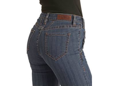 Rock and Roll Denim Midrise Striped Trouser - BW5MD02986