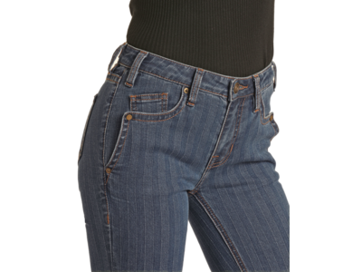 Rock and Roll Denim Midrise Striped Trouser - BW5MD02986