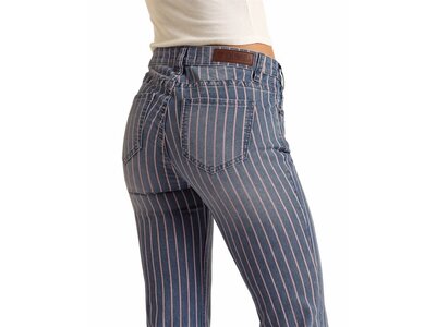 Rock and Roll Denim Midrise Striped Trouser - RRWD5MRZU1