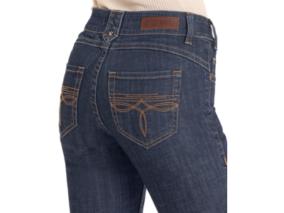 Rock and Roll Denim Midrise Diamond Belt Trouser- BW5MD05329