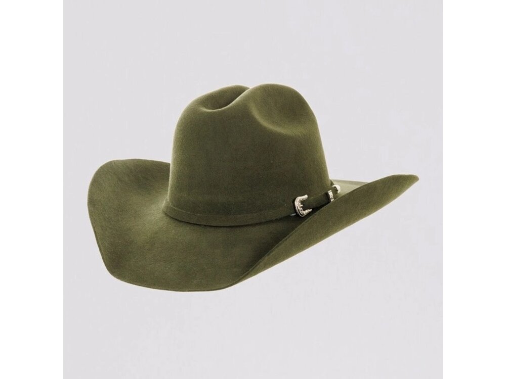 American Hat Makers Cattleman- Felt Hat - Olive