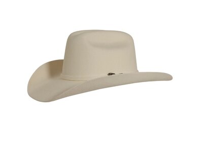 American Hat Makers Cattleman- Felt Hat - White
