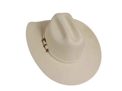 American Hat Makers Cattleman- Felt Hat - White