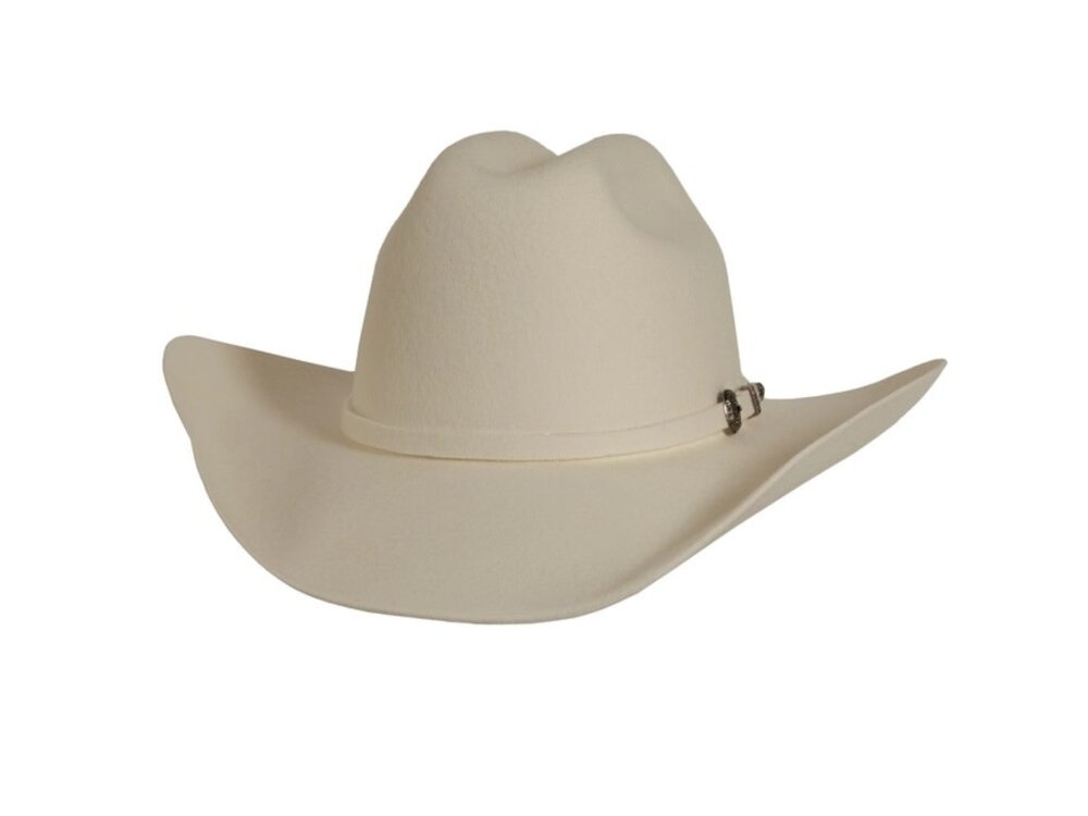American Hat Makers Cattleman- Felt Hat - White