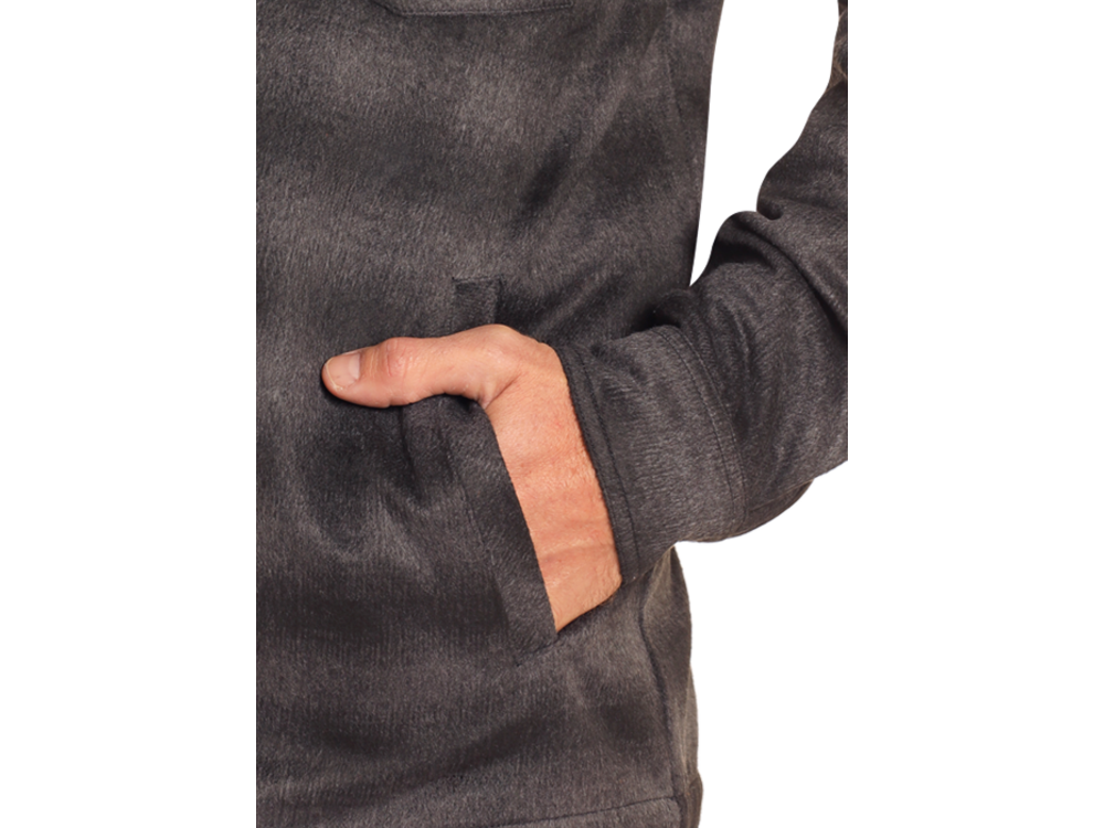 Rock and Roll Denim Plaid Full Zip Shacket- BM92C04326- Black