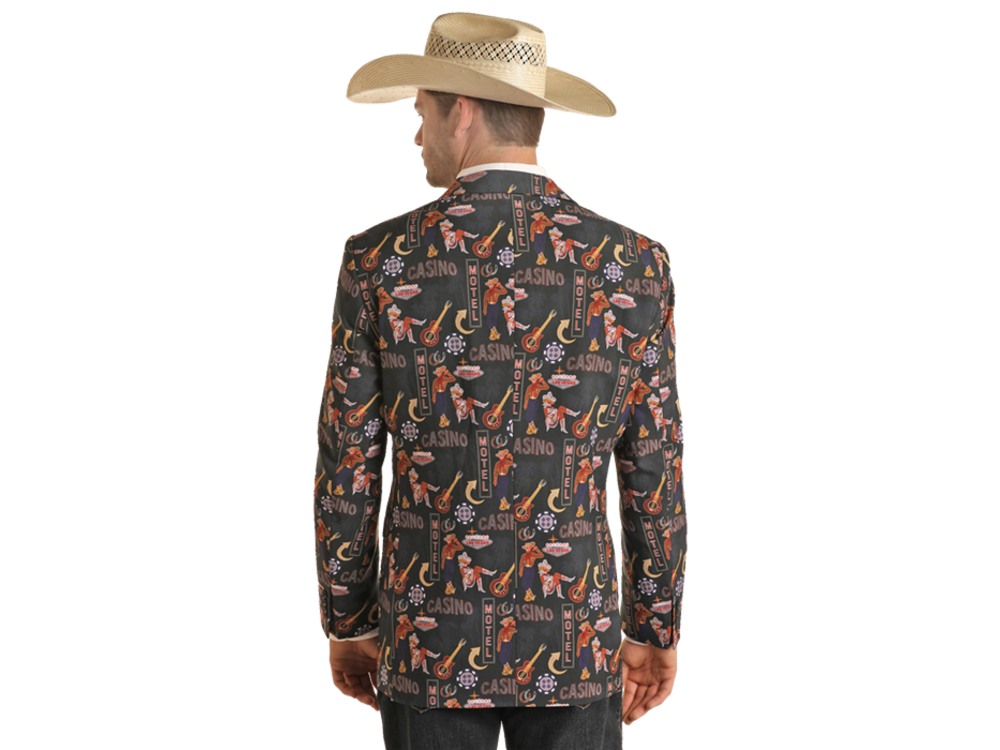 Rock and Roll Denim Men's Sports Coat- BM96C03633- Vegas-
