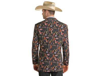 Rock and Roll Denim Men's Sports Coat- BM96C03633- Vegas-