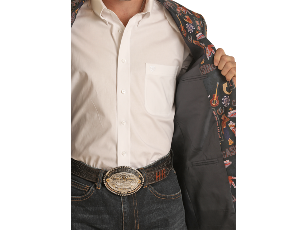 Rock and Roll Denim Men's Sports Coat- BM96C03633- Vegas-