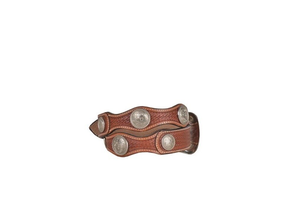 Myra Bags Rustic Wood Handtooled Belt- S-4811-