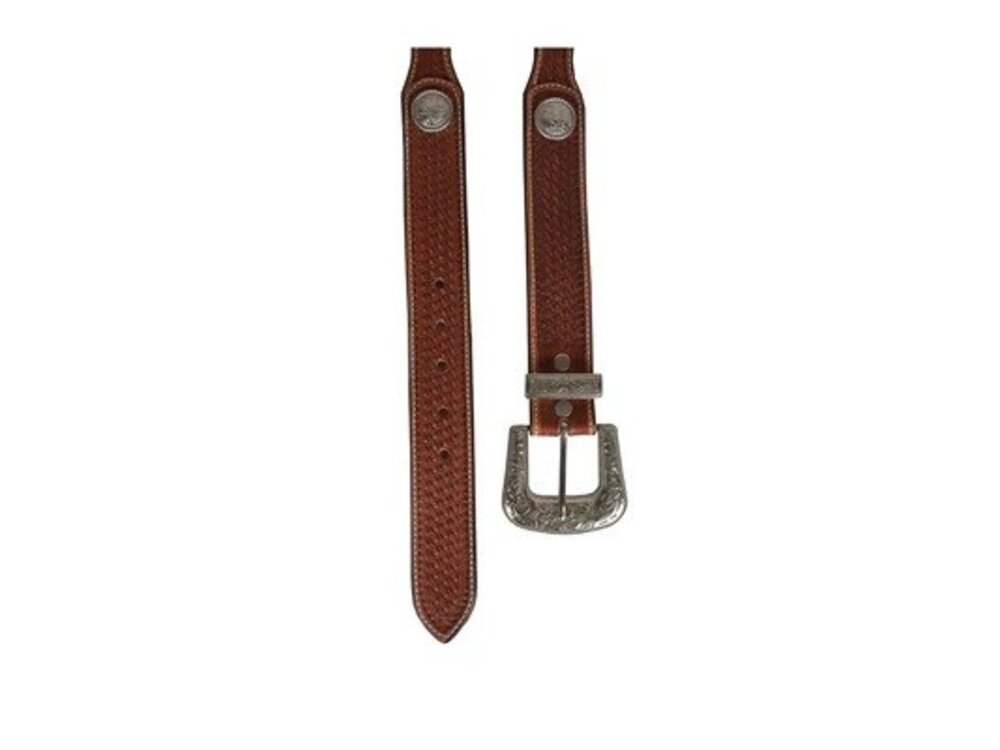 Myra Bags Rustic Wood Handtooled Belt- S-4811-